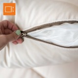 Doppel-Gartenliege mit Sonnendach, Lounge-Pavillon, Gartenschaukel - Sumba I - 236x180x210 beige GRINDI - 6