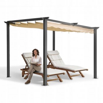 Garten Pergola Pavillon Terrassendach - Keros 3x2,9m GRINDI IN THE GARDEN - 3