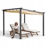 Garten Pergola Pavillon Terrassendach - Keros 3x2,9m GRINDI IN THE GARDEN - 3