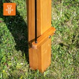 Garten Pergola Pavillon aus Holz mit verstellbares Stoffdach - Moha I - 3,2x3,1m GRINDI - 7