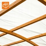 Garten Pergola Pavillon aus Holz mit verstellbares Stoffdach - Moha I - 3,2x3,1m GRINDI - 9