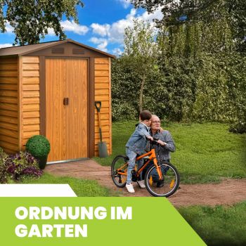 Gerätehaus Geräteschuppen Gartenhaus aus Metall - Arbor II - 195x236x209 GRINDI IN THE GARDEN - 4