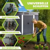 Gerätehaus Geräteschuppen Gartenhaus aus Metall - RIBES II - 236X238X202 GRINDI IN THE GARDEN - 5
