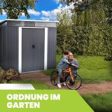 Gerätehaus Geräteschuppen Gartenhaus aus Metall - Ribes III - 279x238x202 GRINDI IN THE GARDEN - 3