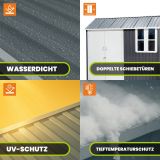 Gerätehaus Geräteschuppen Gartenhaus aus Metall - Betula - 172x259x229 GRINDI IN THE GARDEN - 7