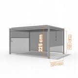 Senkrechtes Rollo für Pergola Kea - beige GRINDI IN THE GARDEN - 3