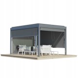 Senkrechtes Rollo für Pergola Kea - grau GRINDI IN THE GARDEN - 2