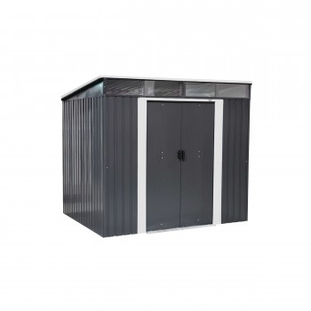 Gerätehaus Geräteschuppen Gartenhaus aus Metall - Ribes - 193x238x203cm GRINDI IN THE GARDEN - 1