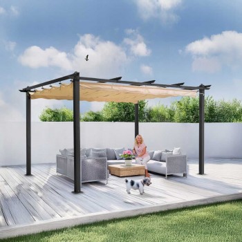 Garten Pergola Pavillon Terrassendach - Milos II 3x4m GRINDI IN THE GARDEN - 4