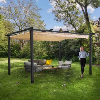 Garten Pergola Pavillon Terrassendach - Milos II 3x4m GRINDI IN THE GARDEN - 5