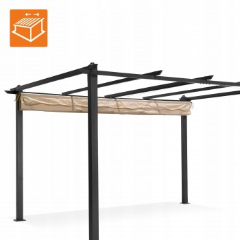 Garten Pergola Pavillon Terrassendach - Milos II 3x4m GRINDI IN THE GARDEN - 8