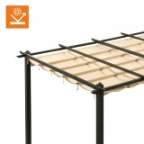 Garten Pergola Pavillon Terrassendach - Milos II 3x4m GRINDI IN THE GARDEN - 9