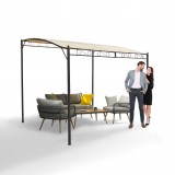 Garten Pergola Pavillon Terrassendach - Andros 2,5x3m GRINDI IN THE GARDEN - 2