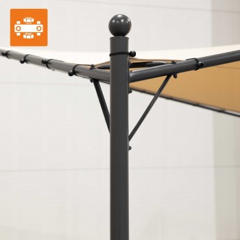 Garten Pergola Pavillon Terrassendach - Ikaria 350x350cm GRINDI IN THE GARDEN - 9