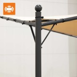 Garten Pergola Pavillon Terrassendach - Ikaria 350x350cm GRINDI IN THE GARDEN - 9