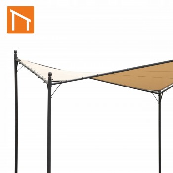 Garten Pergola Pavillon Terrassendach - Ikaria 350x350cm GRINDI IN THE GARDEN - 10