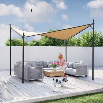 Garten Pergola Pavillon Terrassendach - Ikaria 350x350cm GRINDI IN THE GARDEN - 5