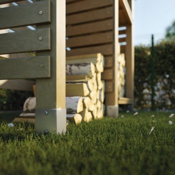 Einschlagbodenhülse Bodenhülse Einschlaghülse Pfostenträger - PSG Feuerverzinkt GRUNDLINE - 18