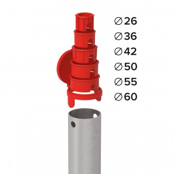 Einschraub Bodenhülsen Pfostenträger Feuerverzinkt - 68x550 PWO GRUNDLINE - 5