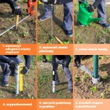 Einschraub Bodenhülsen Pfostenträger Feuerverzinkt - 68x550 PWO GRUNDLINE - 4