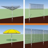 Einschraub Bodenhülsen Pfostenträger Feuerverzinkt - 68x550 PWO GRUNDLINE - 2