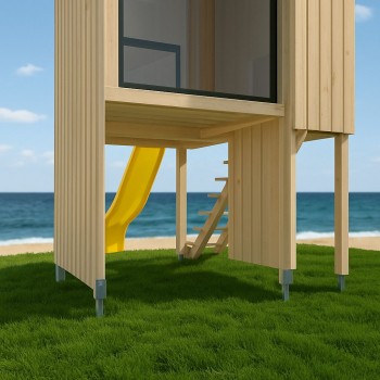 Einschraub Bodenhülsen Pfostenträger Stützenfuß - Feuerverzinkt PWU GRUNDLINE - 3