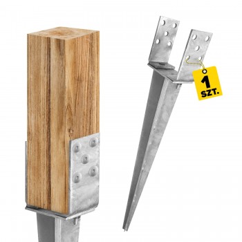 Einschlagbodenhülse Einschlaghülse Pfostenträger - PSGR Feuerverzinkt GRUNDLINE - 1