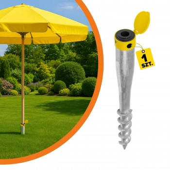 Einschraub Bodenhülsen Pfostenträger Feuerverzinkt - PWO 60x550x1,7 GRUNDLINE - 1