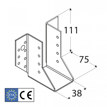 Balkenschuh Holzverbinder Balkenträger - WB 2