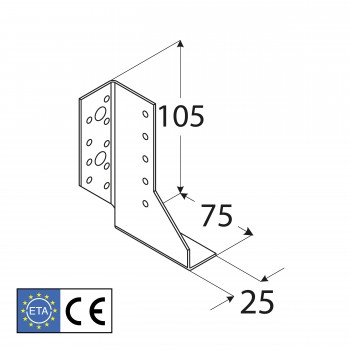 Balkenschuh Holzverbinder Balkenträger - WBD DMX - 2