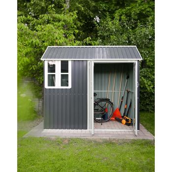 Gerätehaus Geräteschuppen Gartenhaus aus Metall - Betula - 172x259x229 GRINDI IN THE GARDEN - 3