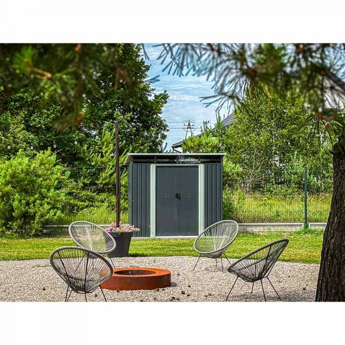 Gerätehaus Geräteschuppen Gartenhaus aus Metall - Ribes - 193x238x203cm GRINDI IN THE GARDEN - 7