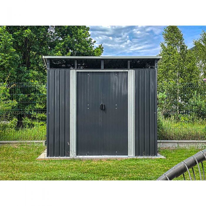 Gerätehaus Geräteschuppen Gartenhaus aus Metall - Ribes - 193x238x203cm GRINDI IN THE GARDEN - 6