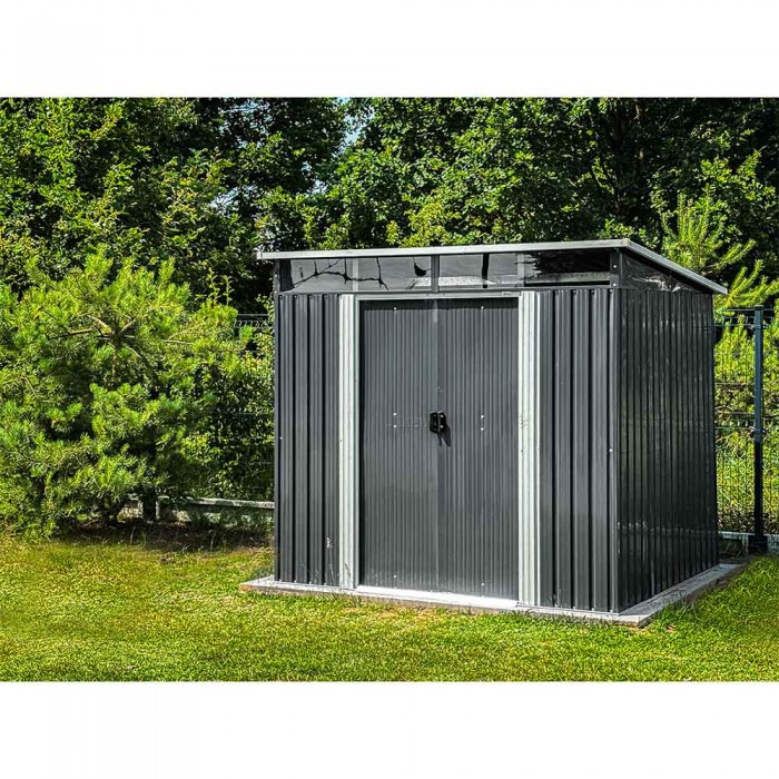 Gerätehaus Geräteschuppen Gartenhaus aus Metall - RIBES II - 236X238X202 GRINDI IN THE GARDEN - 2