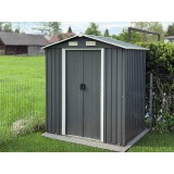 Gerätehaus Geräteschuppen Gartenhaus aus Metall - Sorbus I - 131x194x200cm GRINDI IN THE GARDEN - 3