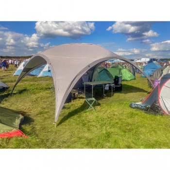 Gartenpavillon Partyzelt Festzelt - PE, 425x425 cm - Kore III GRINDI - 14