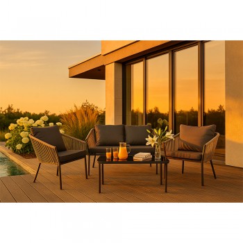 Gartenmöbel Set grau - Paga I GRINDI IN THE GARDEN - 2