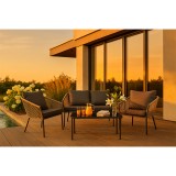 Gartenmöbel Set grau - Paga I GRINDI IN THE GARDEN - 2