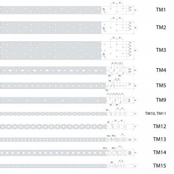 Perforiertes Montageband – TM 5 DMX - 12