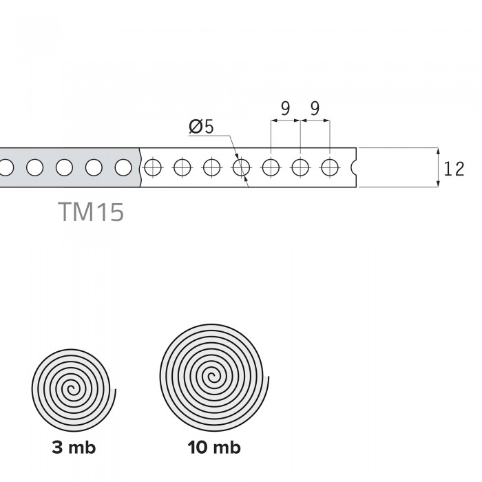 Perforiertes Montageband – TM 15 Domax - 5