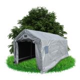 Garagenzelt Carport PE 300x600x274 grau - NG 2 GRINDI - 1