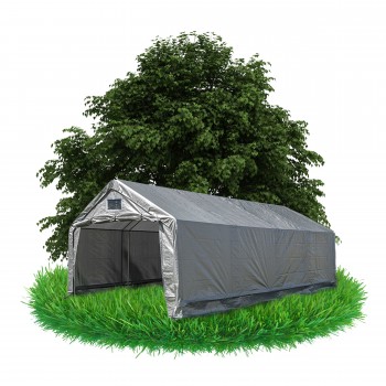Garagenzelt Carport PE 400x800x305 grau - NG 5