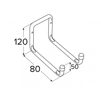 Garagen haken, Wandhaken, Garagehalter, Gerätehaken, Wandhalter - H2U