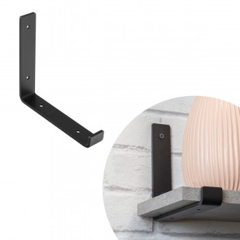 Regalhalter Regalträger Stegkonsole Loft - Stahl, Schwarz - WFJ Domax Home - 5