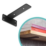 Regalhalter Regalträger Stegkonsole Loft - Stahl, Schwarz - WFP