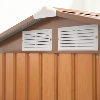 Gerätehaus Geräteschuppen Gartenhaus aus Metall - Salix 150x194x187