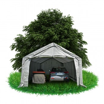 Garagenzelt Carport PE 400x800x305 grau - NG 5