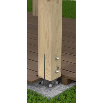 Stützenfuß Pfostenträger Pfostenanker - Feuerverzinkt - PUW