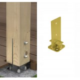 Stützenfuß Pfostenträger Pfostenanker - galvanisiert gelb - PUW