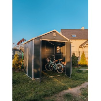 Gartengeräteschuppen - Kunststoff - BELLIS II - 242x192x239